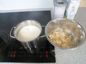 Petersilienwurzel vor dem Aufkochen