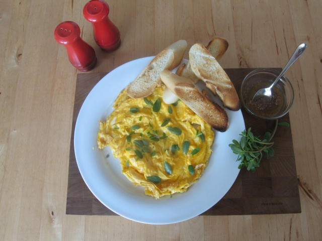 Eierspeise angerichtet