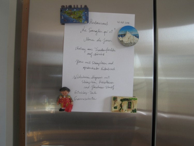 Frisch gedeckt und frisch gekocht.