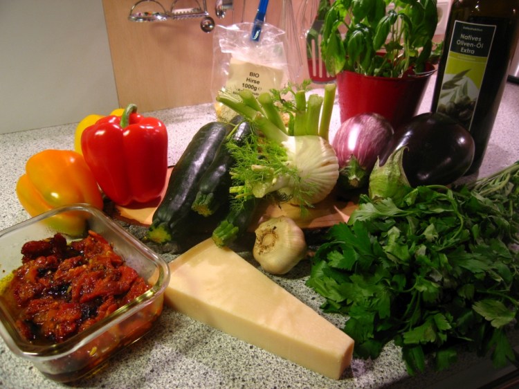 Der Parmesan wurde dann doch nicht verwendet.