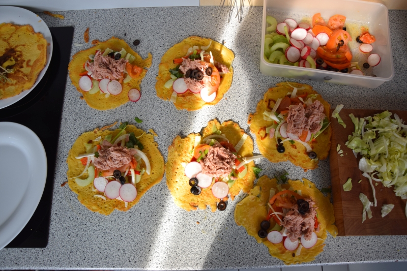 Soccas mit Gemüse Title