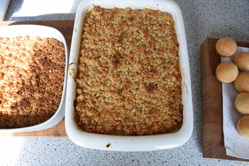 Rhabarber-Ingwer-Crumble