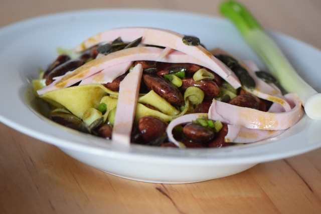 Käferbohnensalat mit Parpadelle (10)