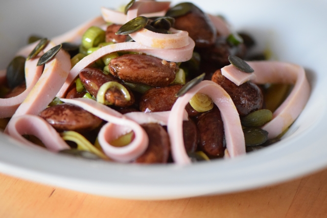 Käferbohnensalat mit Parpadelle (11)
