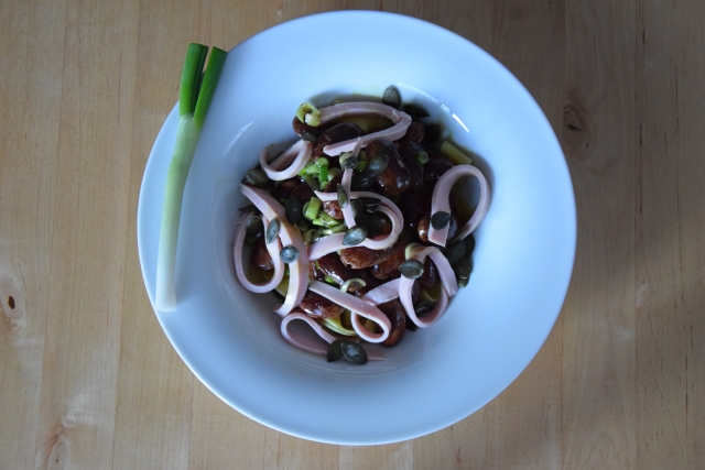 Käferbohnensalat mit Parpadelle (4)