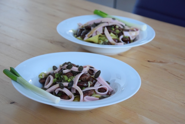 Käferbohnensalat mit Parpadelle (7)