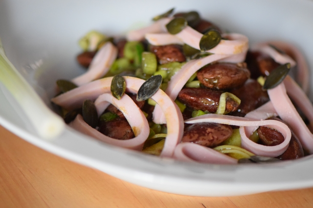 Käferbohnensalat mit Parpadelle (8)