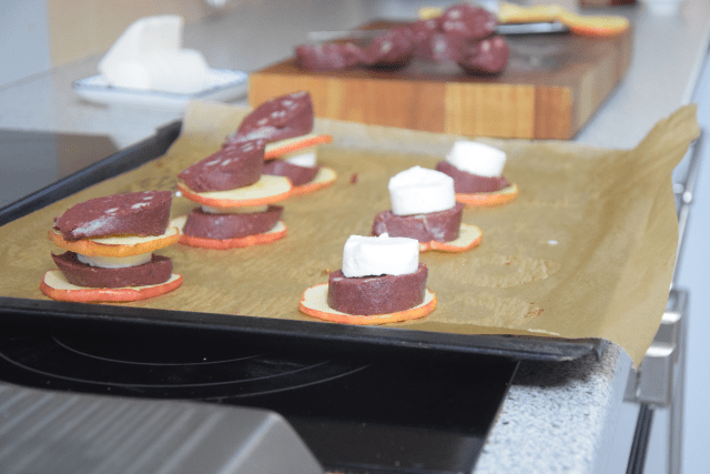 Blutwurst-Apfel-Stapel (4)