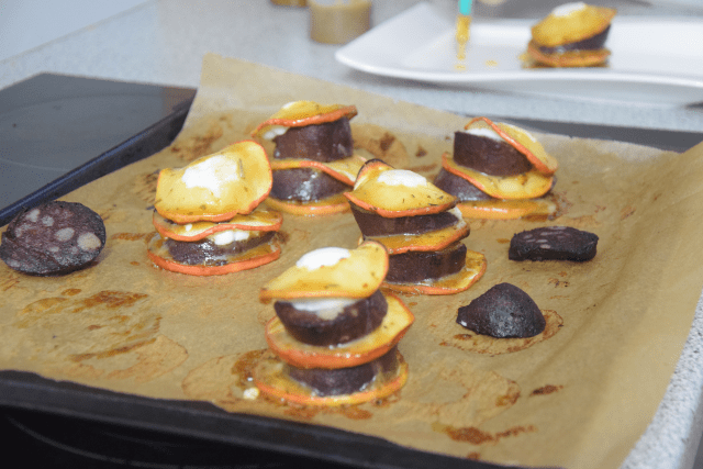 Blutwurst-Apfel-Stapel (6)