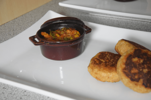 Hühner-Frikadellen und fast ein Ratatouille (5)