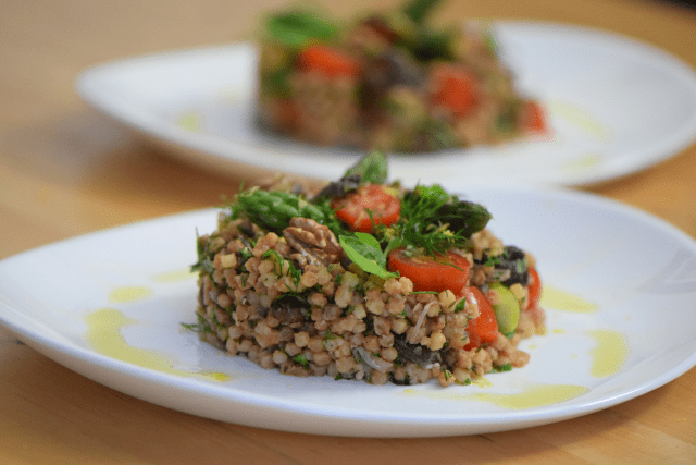Fregola-Salat mit Spargel und Shiitake-Pilzen (8)