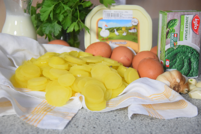 Spinat mit Spiegelei und Kartoffeln nach Art von Sarlat (2)