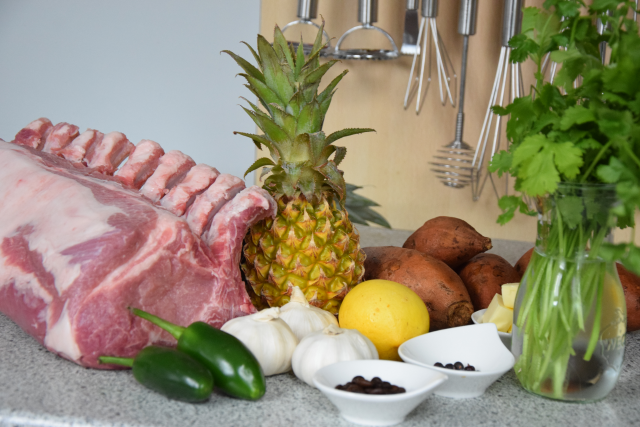 Schweinskotelett mit Süßkartoffel Frites (1)