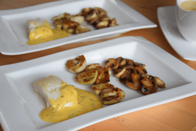 Heilbutt mit Artischocken und Champignons (4)