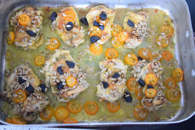 Kohl, Kumquat, Knoblauch und Hähnchen (3)