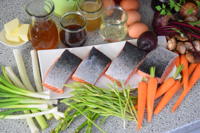 Lachs mit Sauce Béarnaise (1)