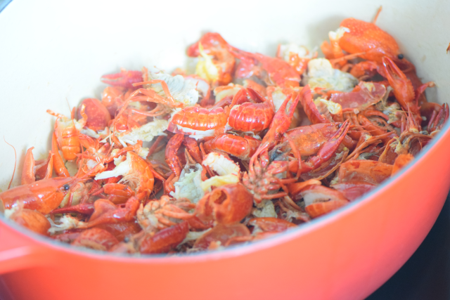 Seezungenfilet mit Sauce Nantua und Spinat (3)