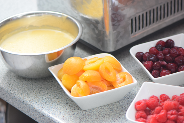 Himbeereis, Sauerkirscheneis, Marilleneis (1)