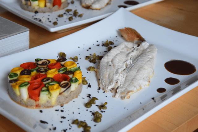 Knurrhahn mit Tian und Rotwein-Sauce (12)