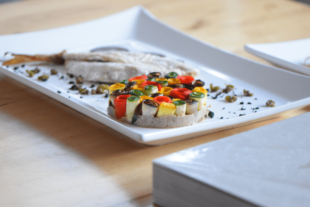 Knurrhahn mit Tian und Rotwein-Sauce (13)