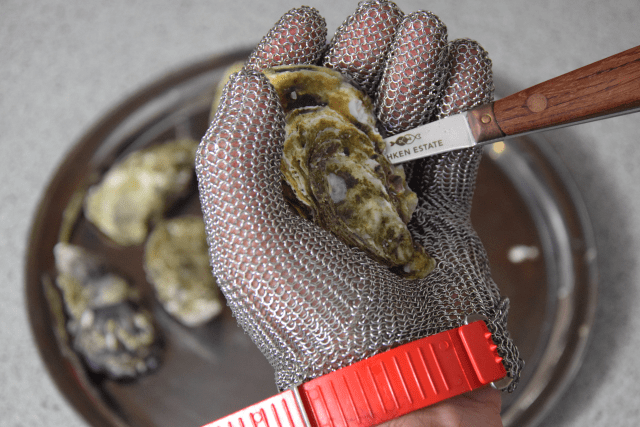 Salat mit Austern, Dashigelee und geröstete Tomaten (7)