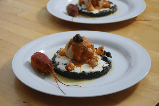 Seezunge mit Flusskrebsen und Sauce Nantua (11)