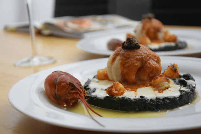 Seezunge mit Flusskrebsen und Sauce Nantua (16)