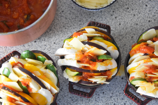 Gemüse-Tian mit Schnitzelchen (2)