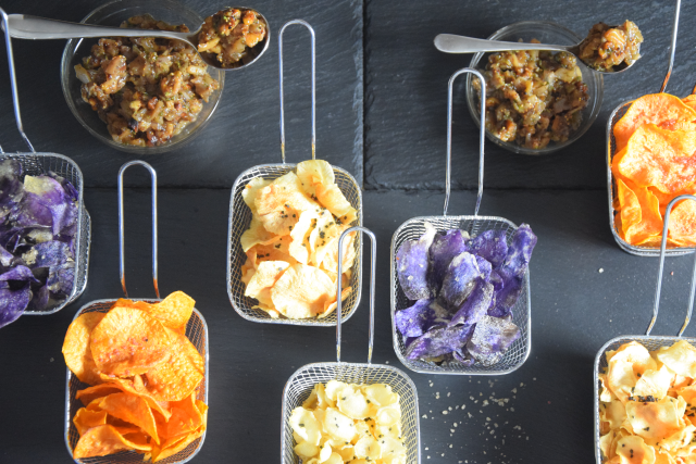 Wurzelchips mit Birnen-Dörrfeigen-Chutney (4)