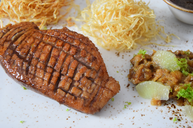 Ente und Feigen-Chutney mit Sellerie-Nestern (2)