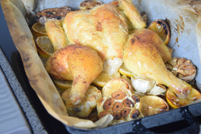 Gegrilltes Hähnchen mit Romesco-Sauce und Spargel (3)