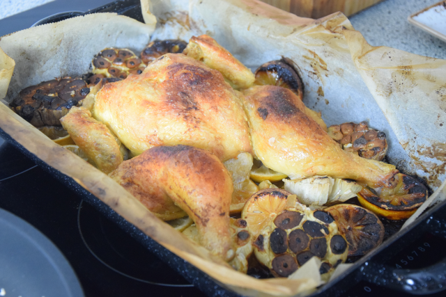 Gegrilltes Hähnchen mit Romesco-Sauce und Spargel (5)