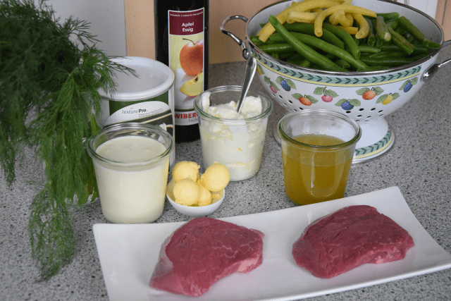 Steak mit Fisolensalat (1)