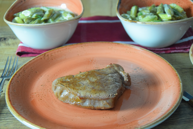 Steak mit Fisolensalat (4)