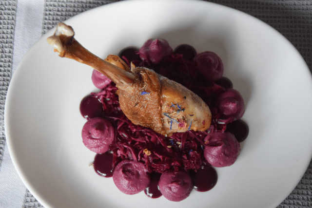 Gans mit Rotkraut-Aronia-Variante (3)