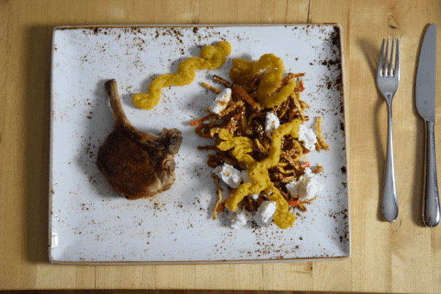 Scharfes Röstgemüse mit Ziegenfrischkäse und Koriander-Churros (5)