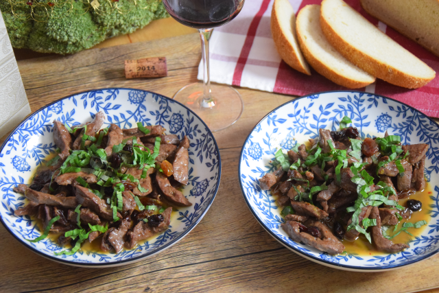 Leber mit Rosinen und Honig (2)