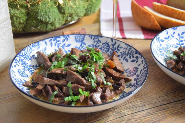 Leber mit Rosinen und Honig (3)