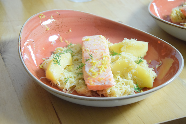 Sauerkraut mit Lachs (2)