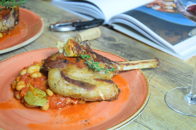 Schweinssteak mit Speckbohnen (5)