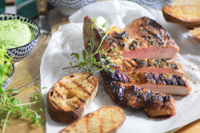 Gegrilltes Pluma mit Sojabohnen-Püree (7)