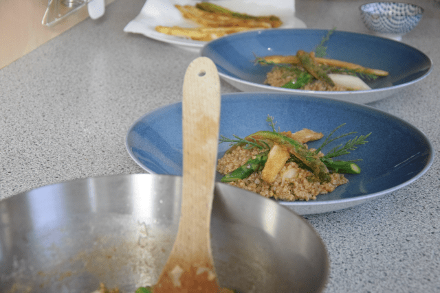 Buchweizen mit grünem und weißem Spargel (5)