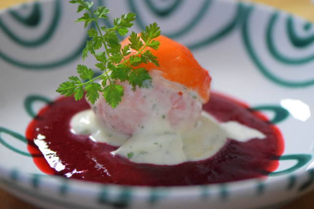 Marille mit Kerbelcreme (4)