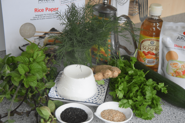 Reispapierrollen mit Minze und Ricotta (1)