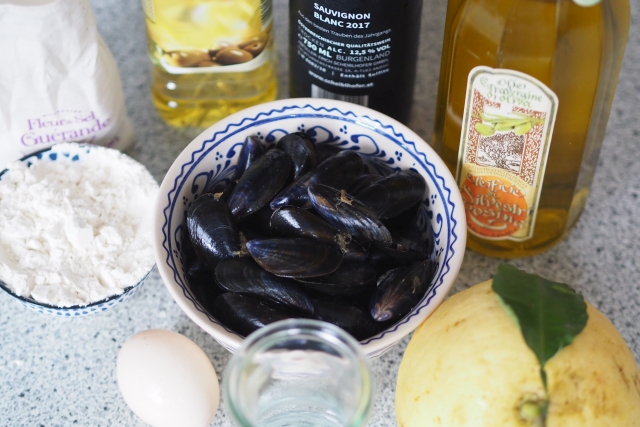 Frittierte Miesmuscheln