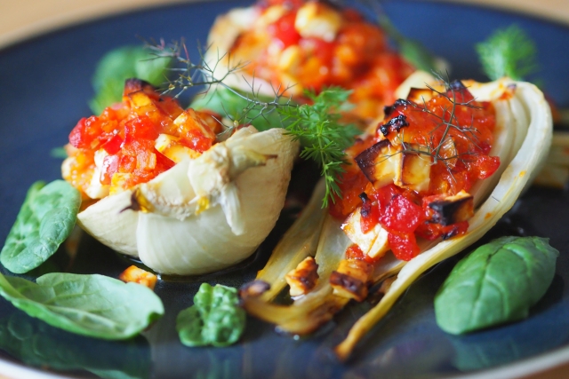 Gefüllter Fenchel mit Schafkäse