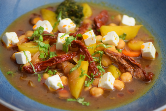 Kichererbsen mit Schafkäse (6)