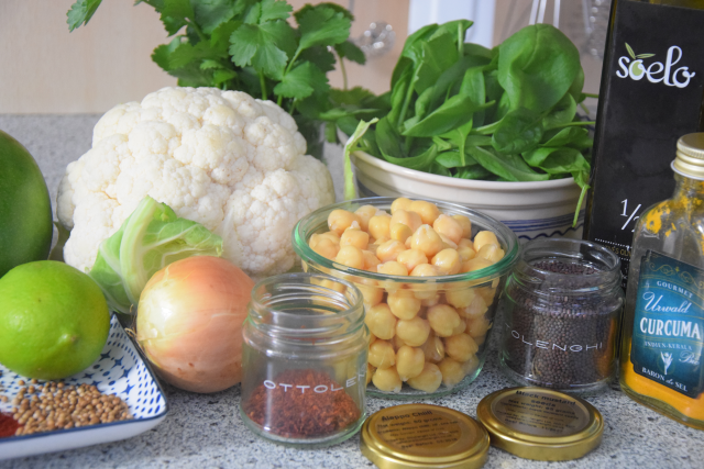 Kichererbsen und Mango (1)