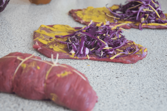 Hirschkrautrouladen mit Vollkornknödel (3)