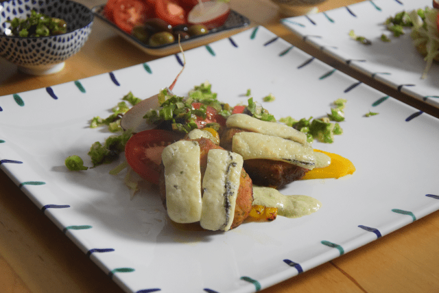 Linsenlaibchen mit Gorgonzola überbacken (5)